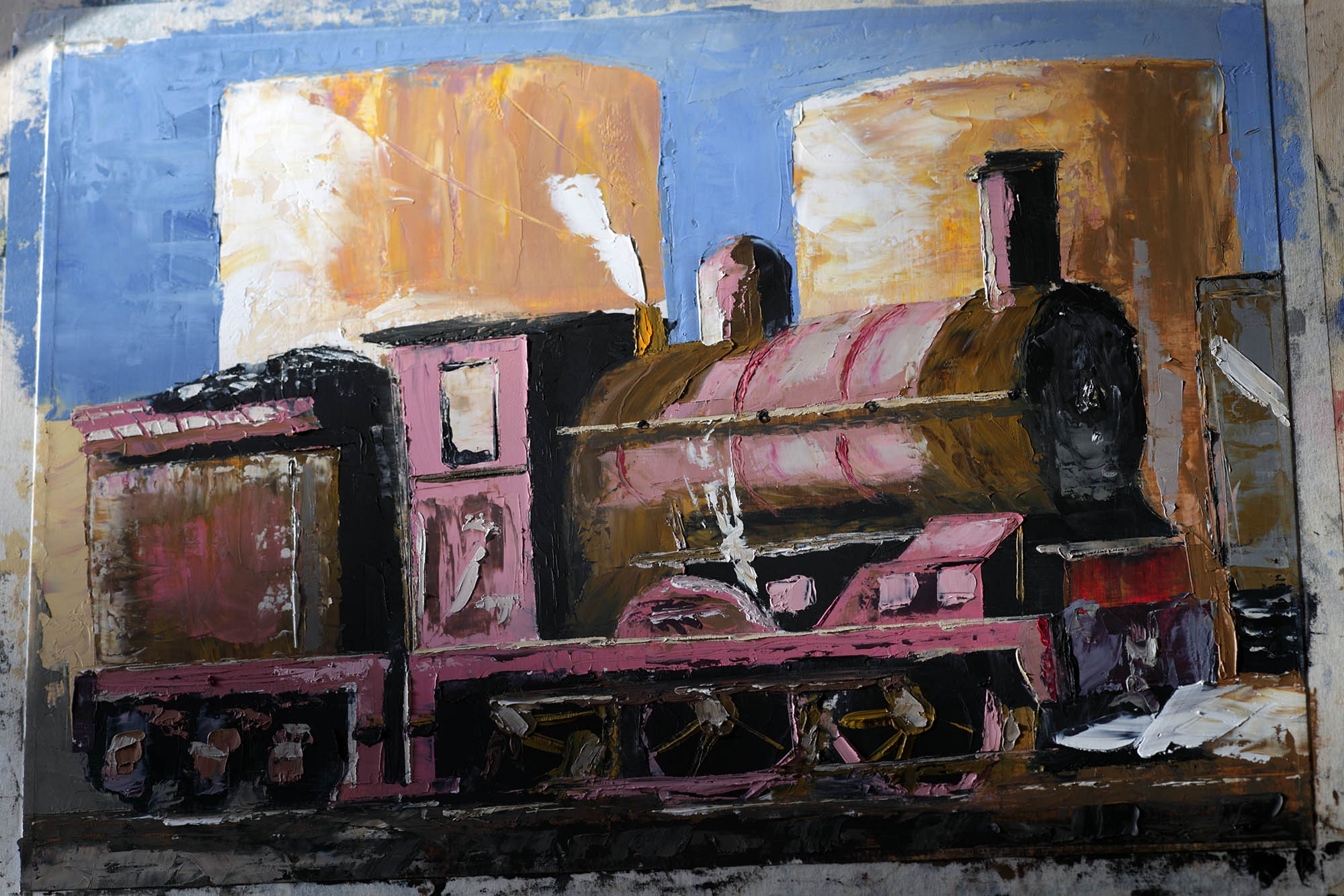 Loco by the gasometers